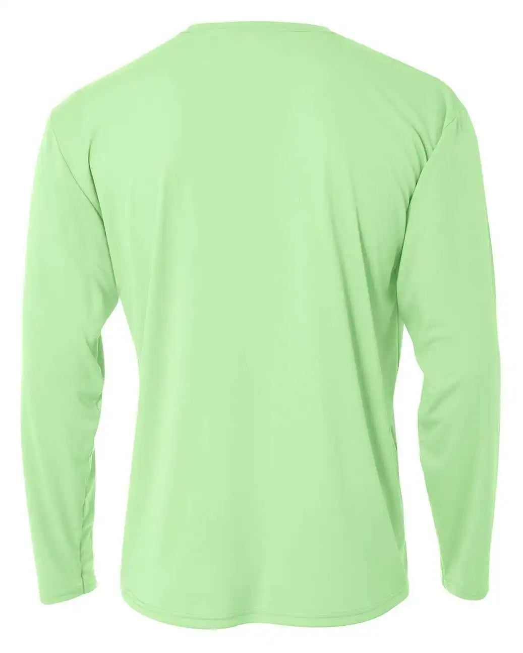 A4 Nb3165 Youth Long Sleeve Cooling Performance Crew t Shirt Light Lime