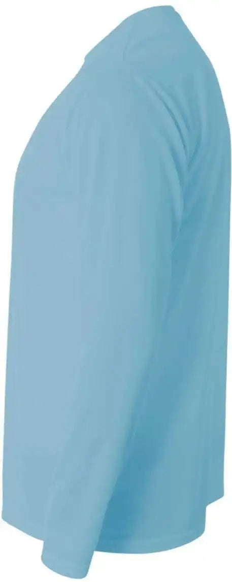 A4 Nb3165 Youth Long Sleeve Cooling Performance Crew T-shirt - Light Blue