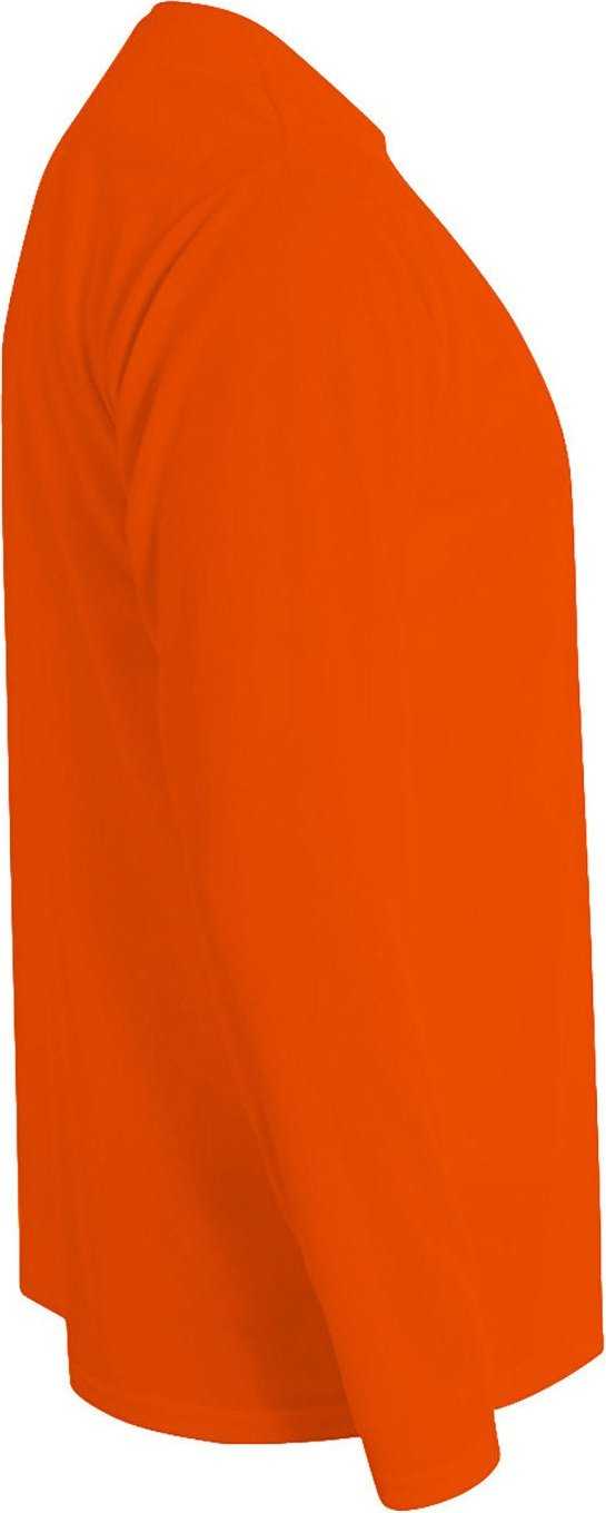 A4 Nb3165 Youth Long Sleeve Cooling Performance Crew T-shirt - Safety Orange