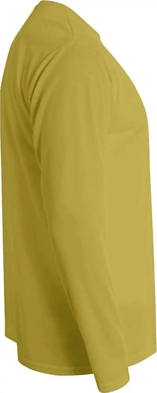 A4 Nb3165 Youth Long Sleeve Cooling Performance Crew t Shirt Vegas Gold