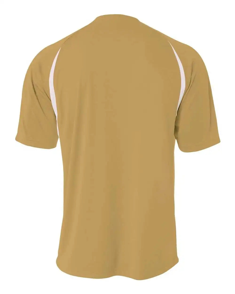 A4 Nb3181 Youth Cooling Performance Color Block Short Sleeve Crew Vegas Gold White