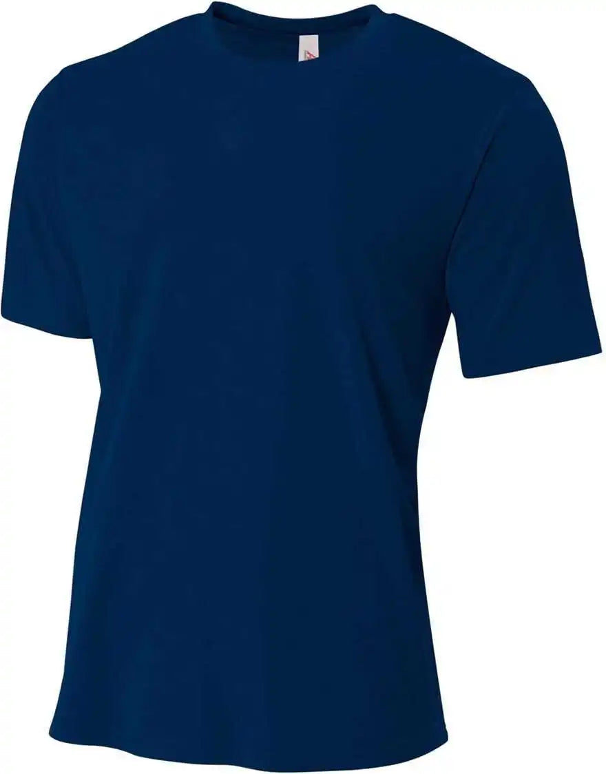 A4 Nb3264 Youth Spun Poly Tee - Navy