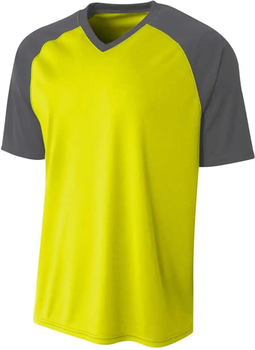 A4 Nb3373 Youth Strike Jersey - Safety Yellow Graphite