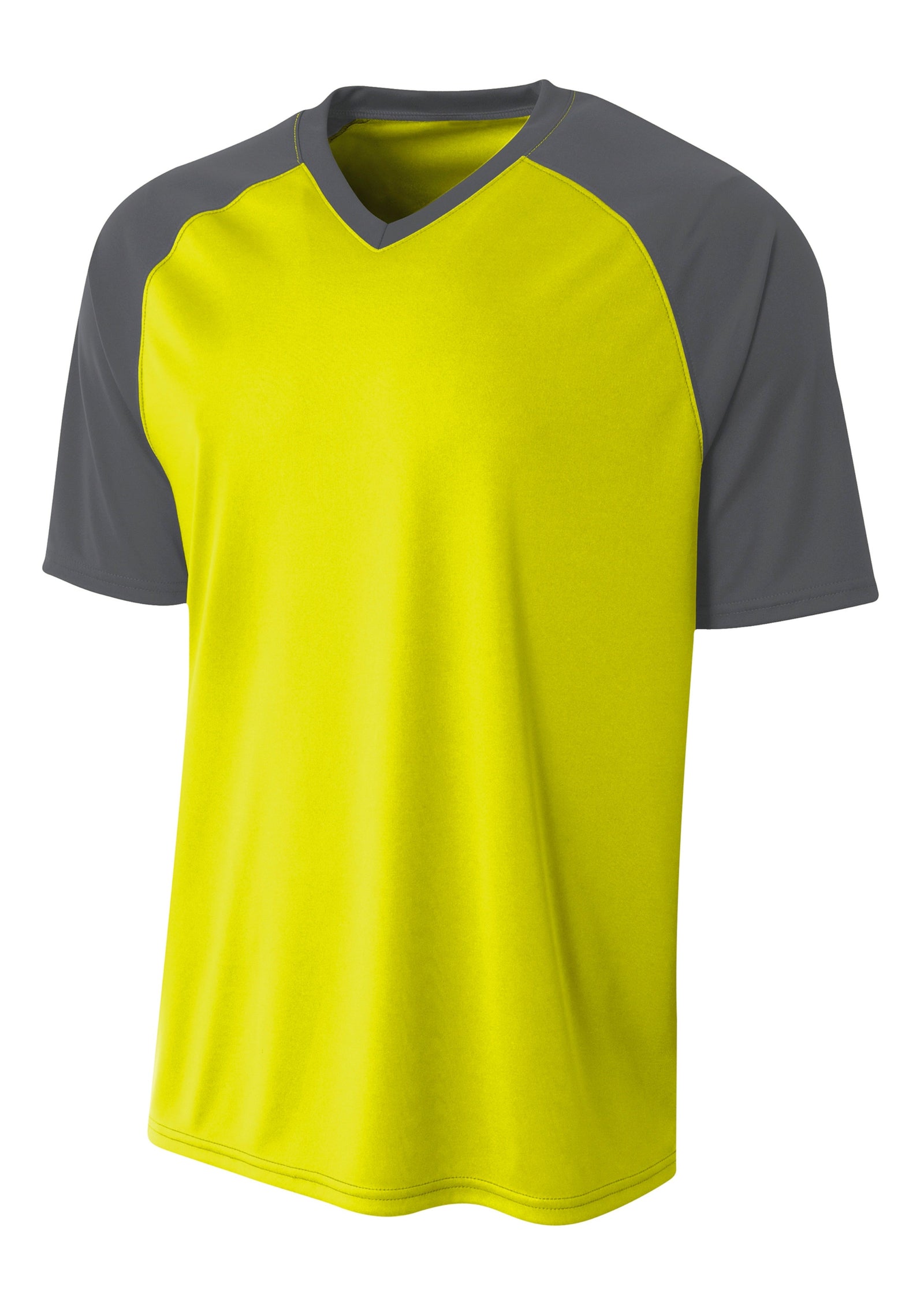 A4 Nb3373 Youth Strike Jersey - Safety Yellow Graphite