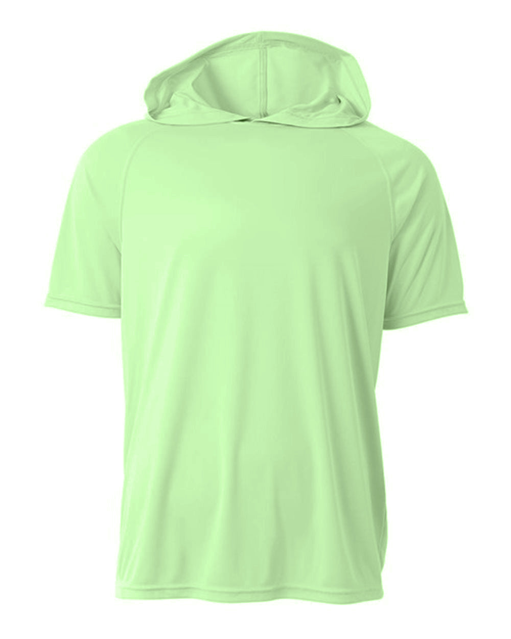 A4 Nb3408 Short Sleeve Hooded Tee - Light Lime - Youth s