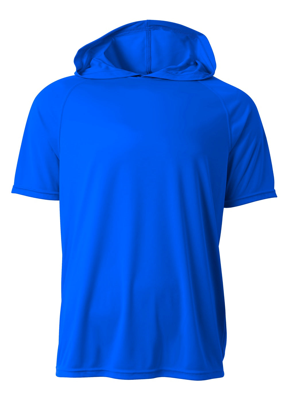 A4 Nb3408 Short Sleeve Hooded Tee - Royal - s