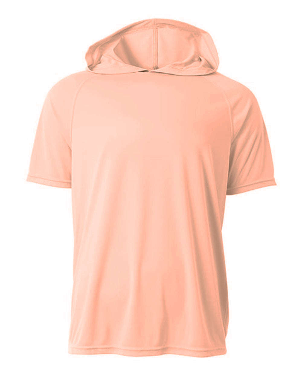 A4 Nb3408 Short Sleeve Hooded Tee - Salmon - Youth s