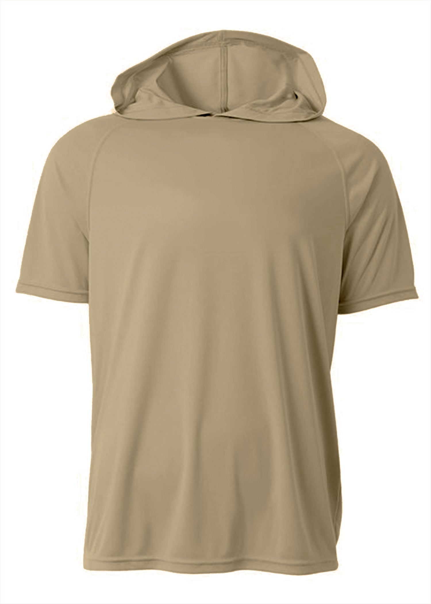 A4 Nb3408 Short Sleeve Hooded Tee - Sand - s