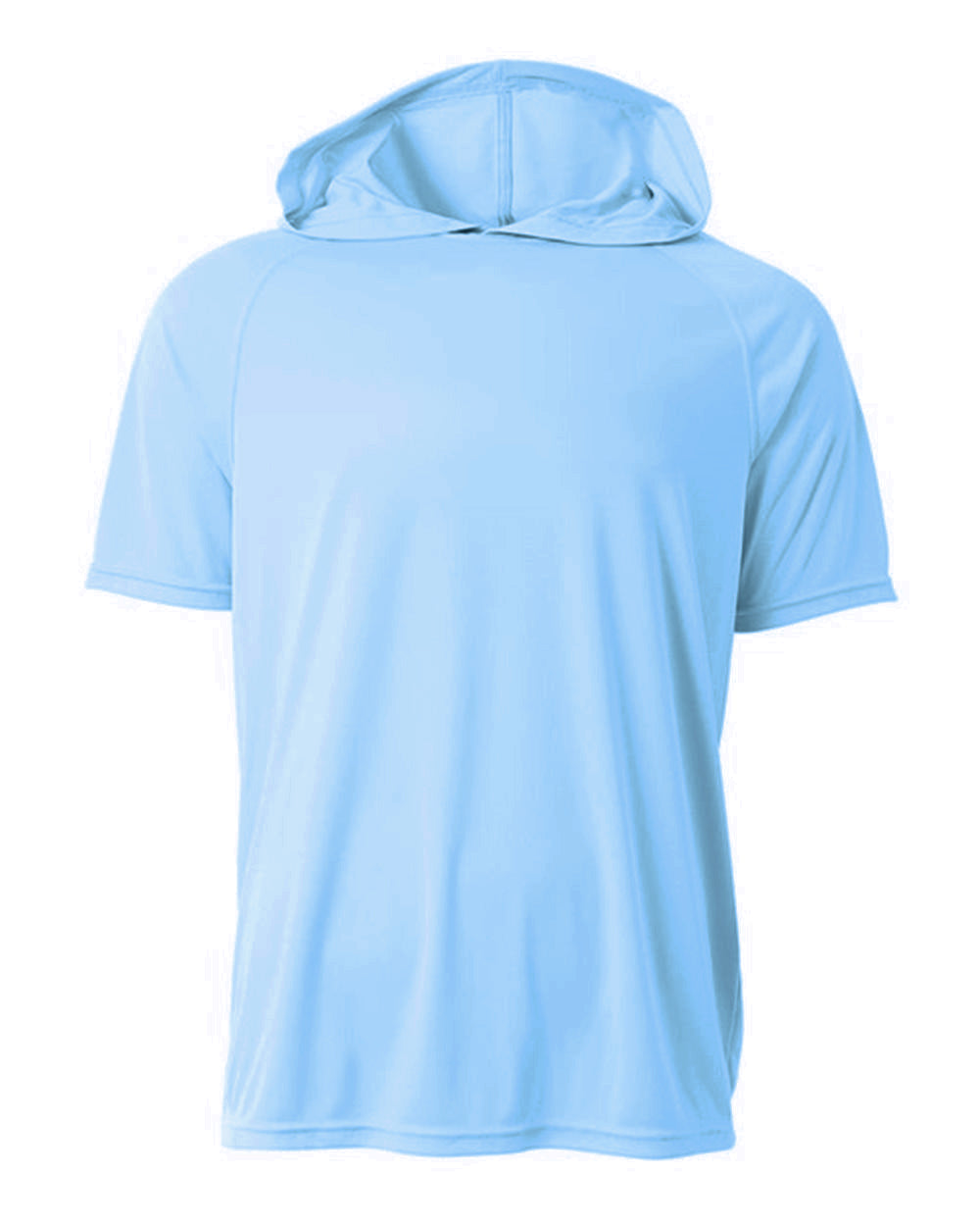 A4 Nb3408 Short Sleeve Hooded Tee - Sky Blue - s