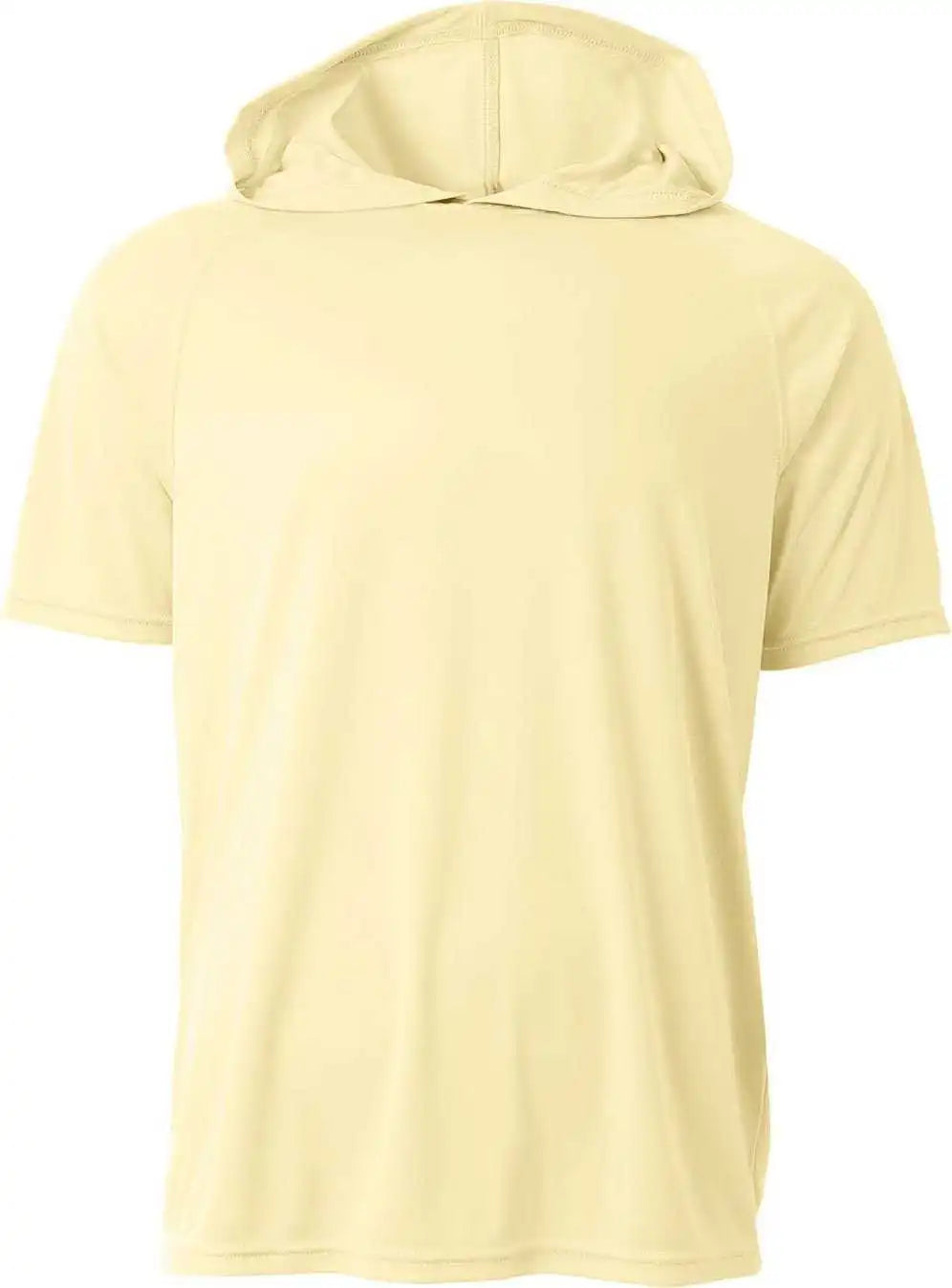 A4 Nb3408 Youth Hooded t Shirt Light Yellow