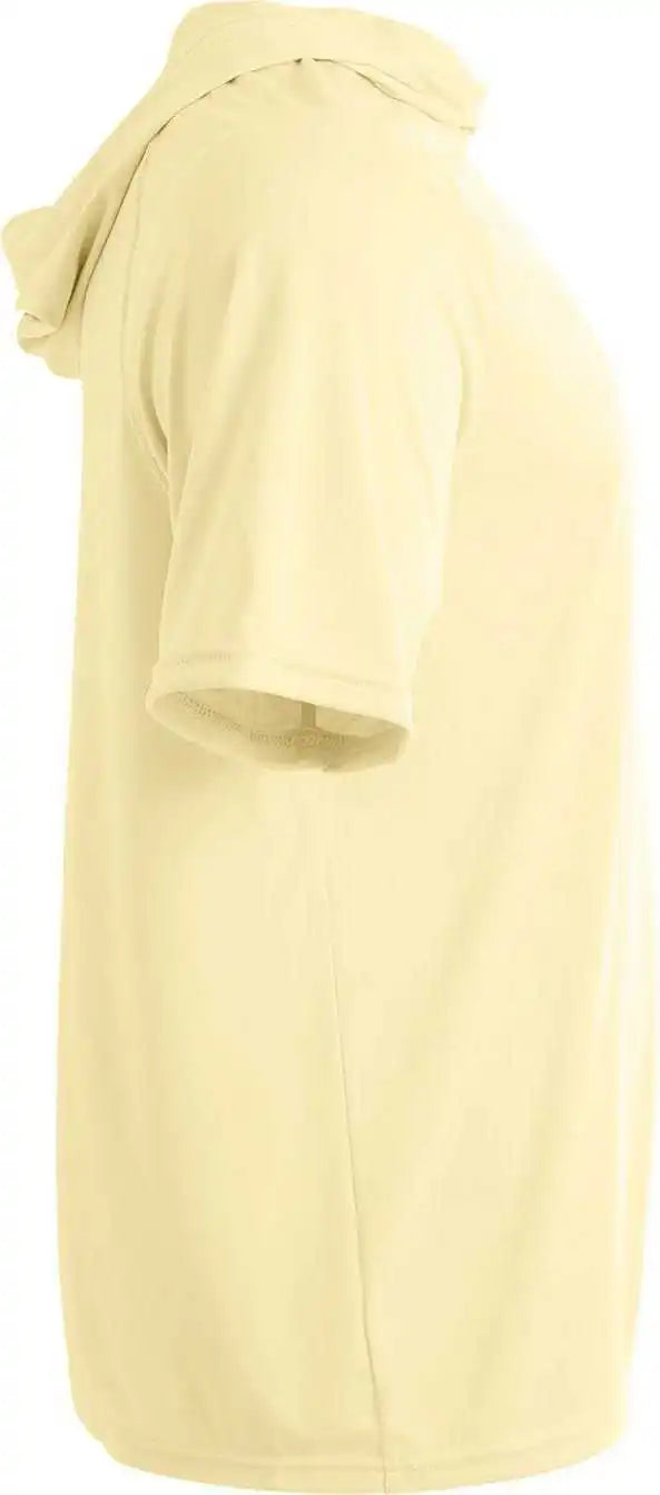 A4 Nb3408 Youth Hooded t Shirt Light Yellow