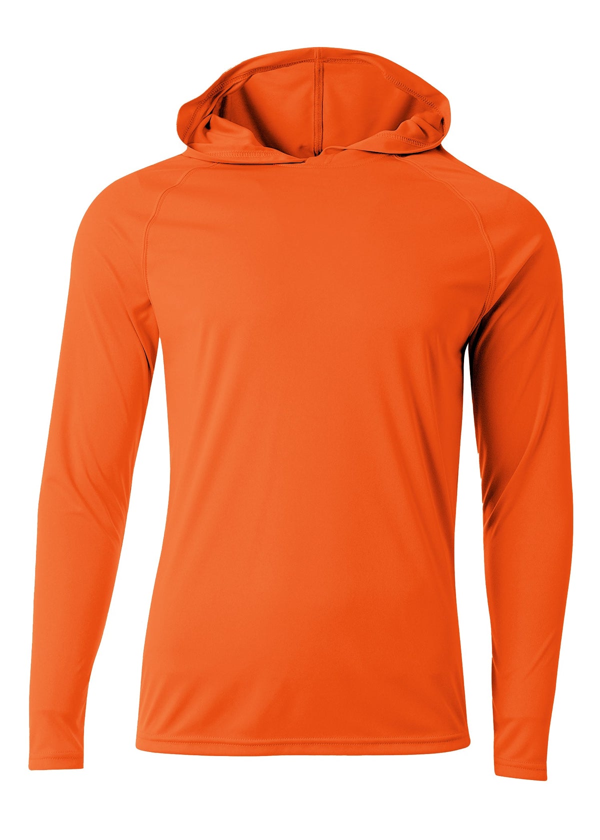 A4 Nb3409 Long Sleeve Hooded Tee - Athletic Orange 2011 - s