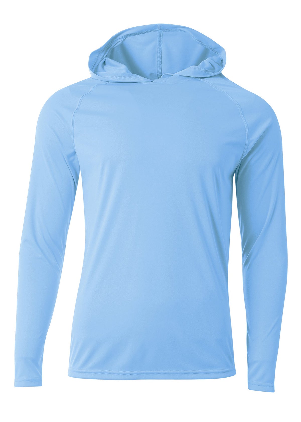 A4 Nb3409 Long Sleeve Hooded Tee - Light Blue 2011 - s