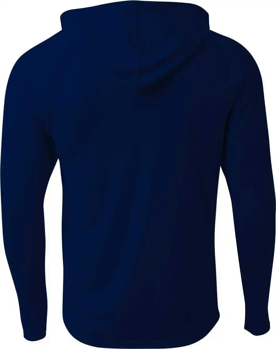 A4 Nb3409 Long Sleeve Hooded Tee Navy