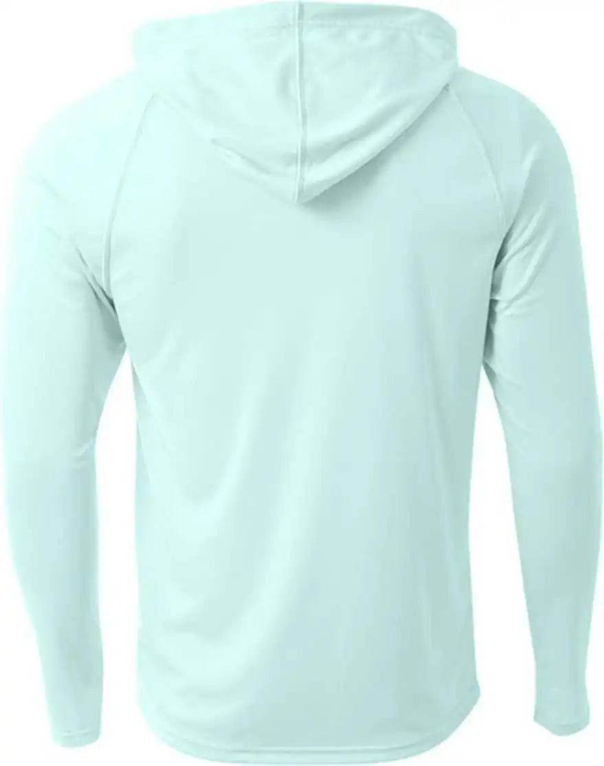 A4 Nb3409 Long Sleeve Hooded Tee Pastel Mint