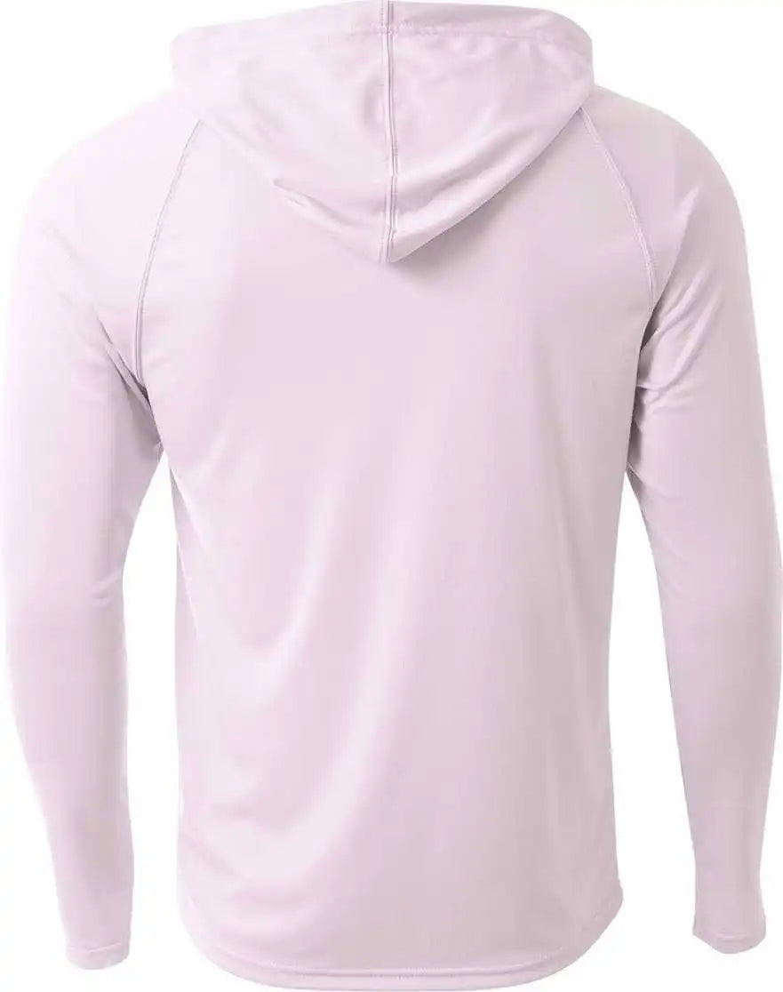 A4 Nb3409 Long Sleeve Hooded Tee White