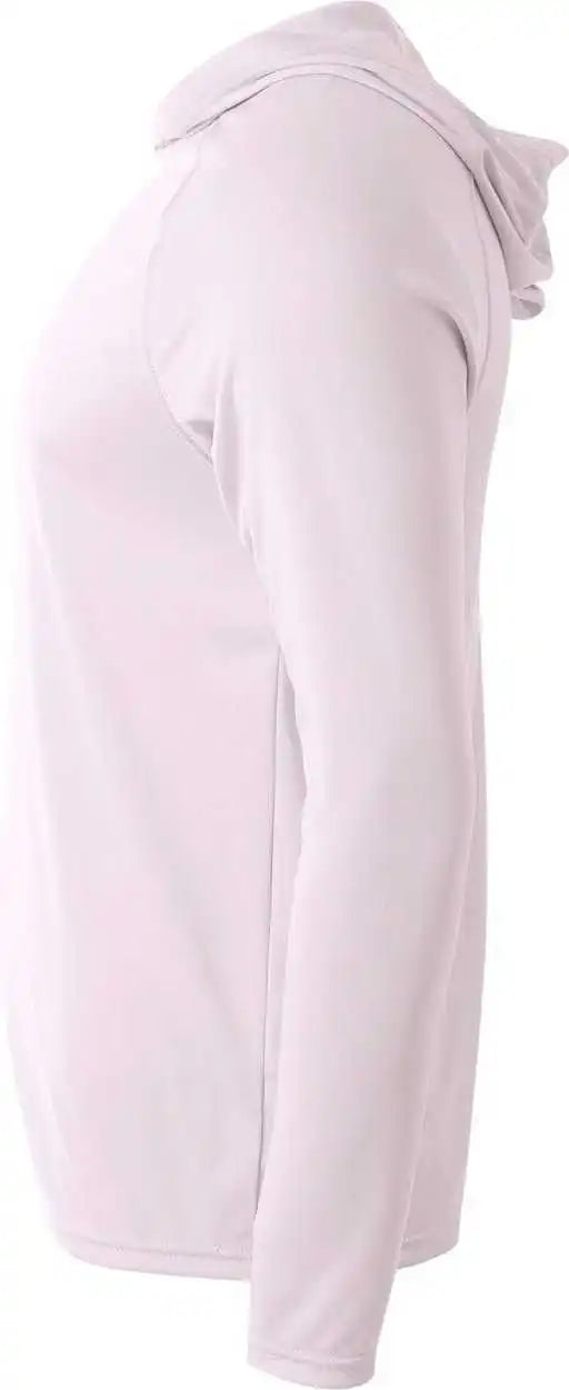 A4 Nb3409 Long Sleeve Hooded Tee White