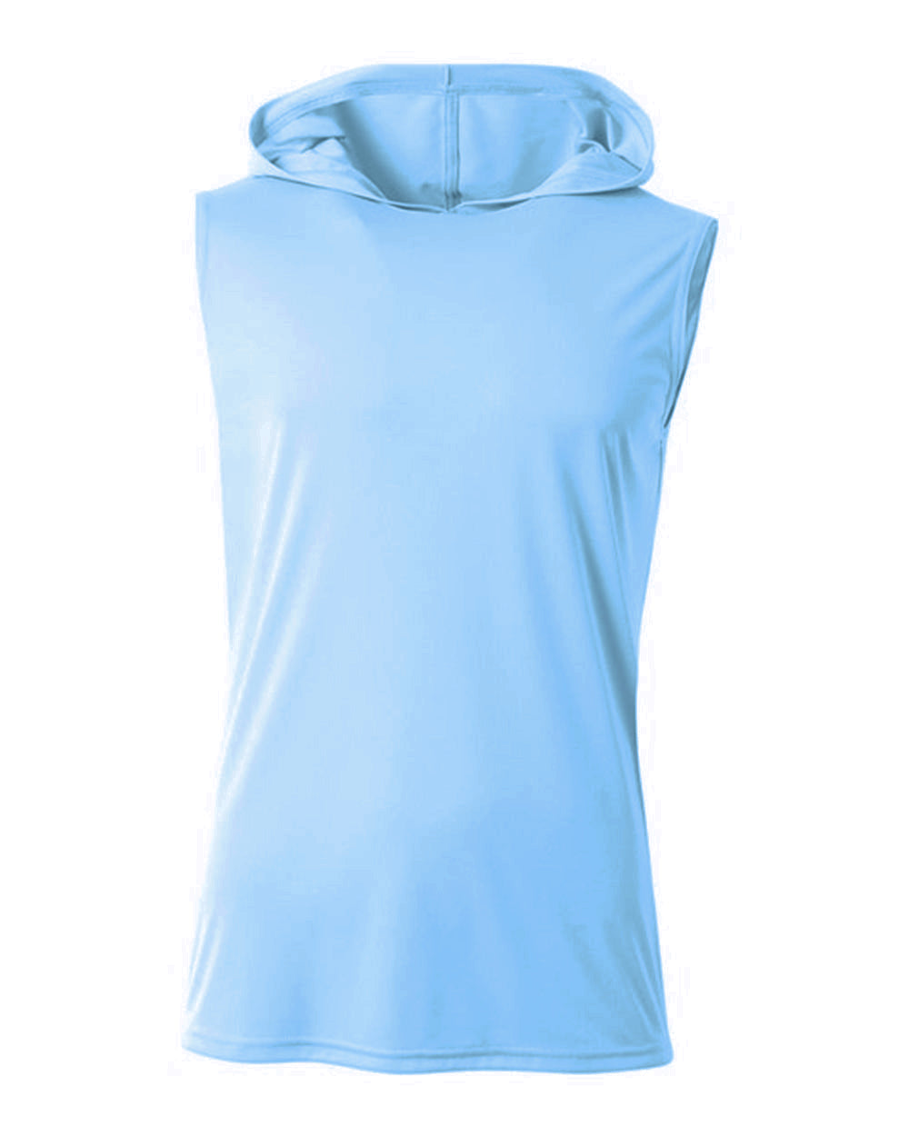 A4 Nb3410 Sleeveless Hooded Tee - Sky Blue