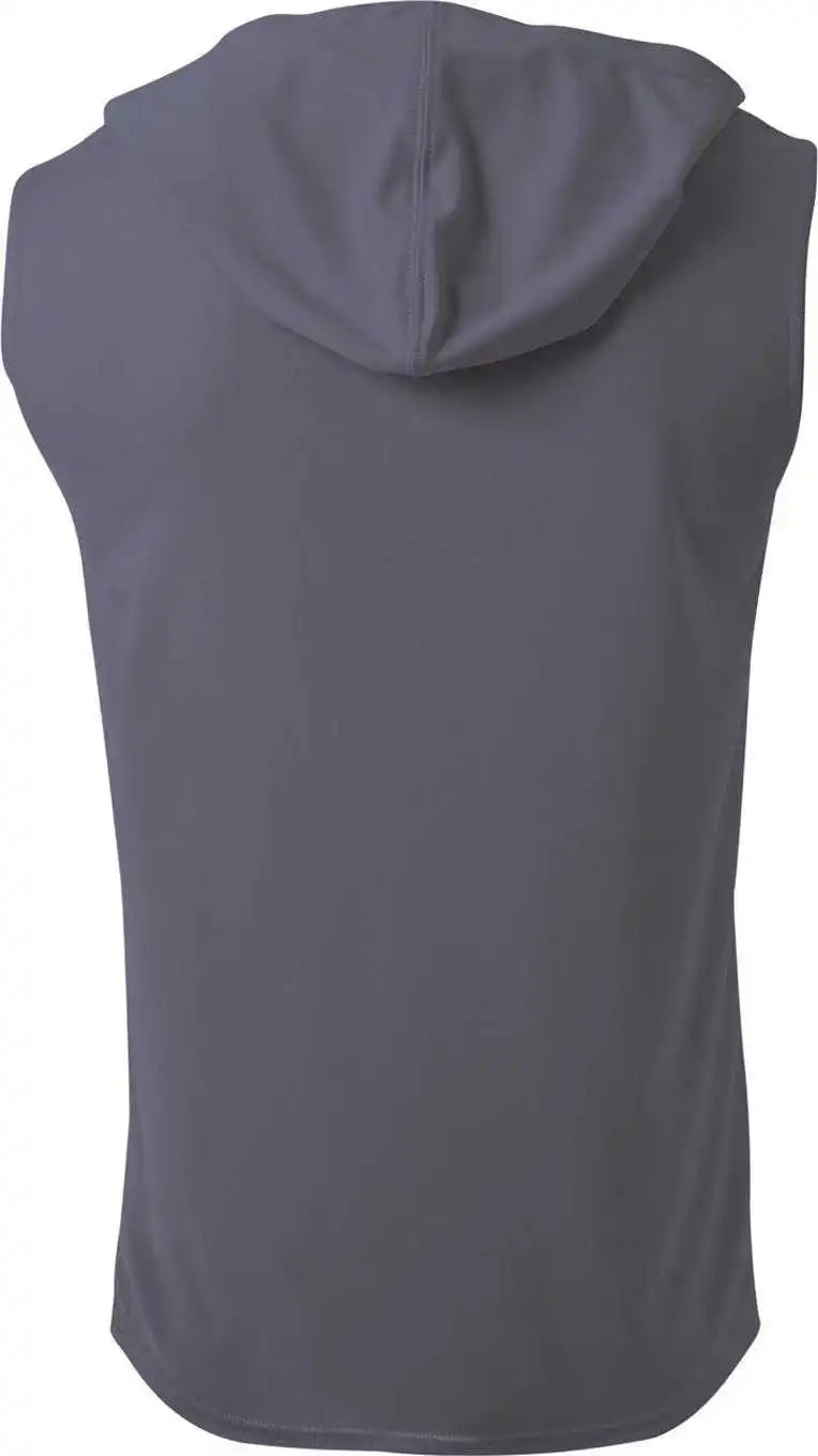 A4 Nb3410 Youth Sleeveless Hooded T-shirt - Graphite