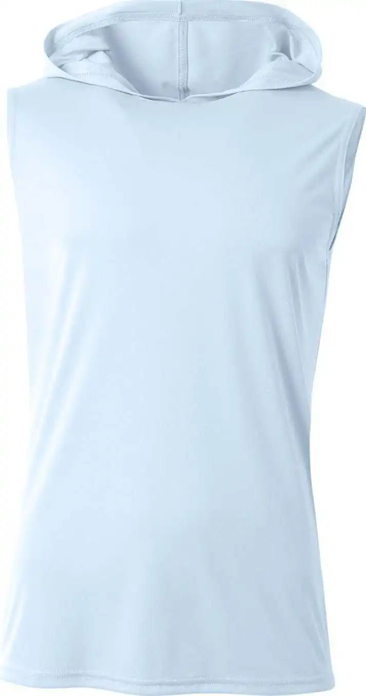 A4 Nb3410 Youth Sleeveless Hooded T-shirt - Pastel Blue