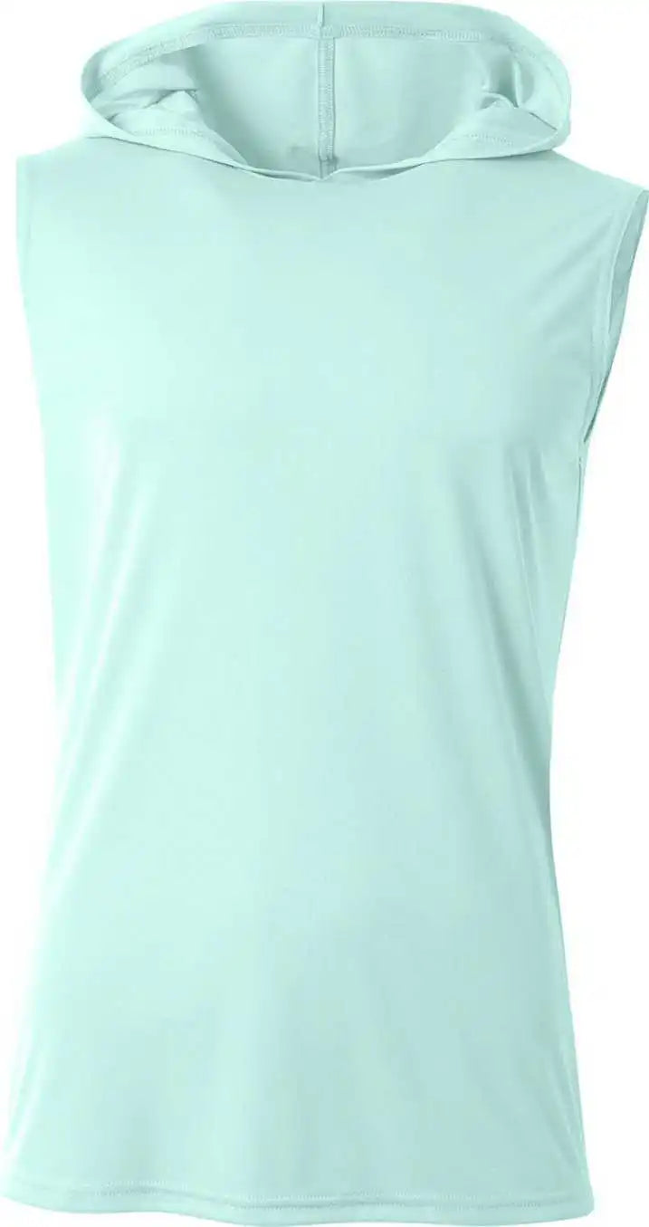 A4 Nb3410 Youth Sleeveless Hooded T-shirt - Pastel Mint
