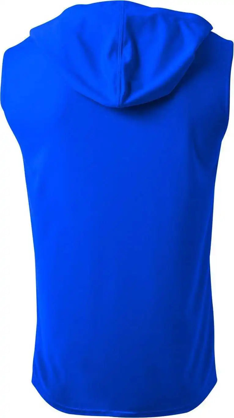 A4 Nb3410 Youth Sleeveless Hooded t Shirt Royal