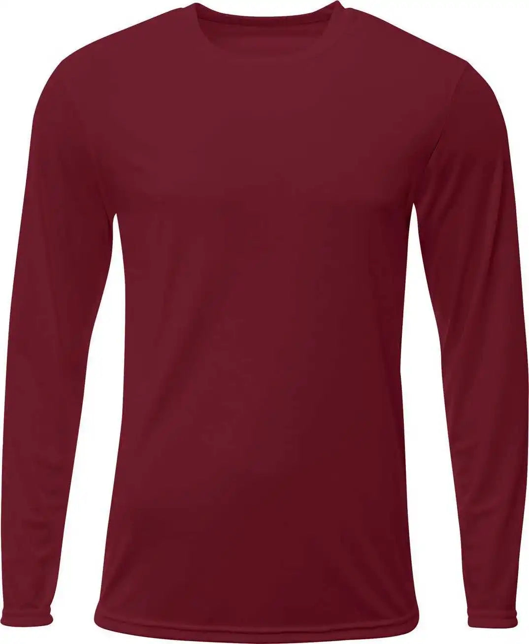 A4 Nb3425 Youth Long Sleeve Sprint T-shirt - Maroon
