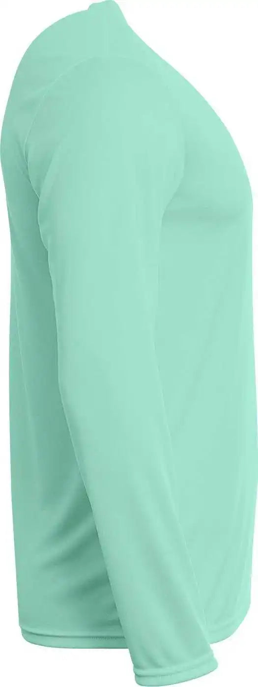 A4 Nb3425 Youth Long Sleeve Sprint t Shirt Pastel Mint
