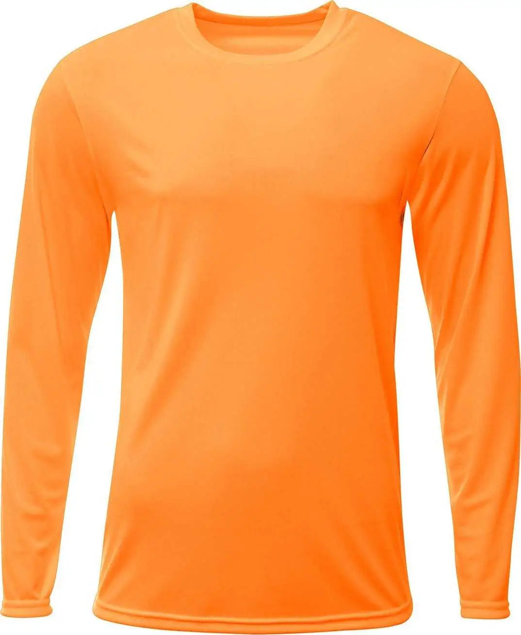 A4 Nb3425 Youth Long Sleeve Sprint T-shirt - Safety Orange
