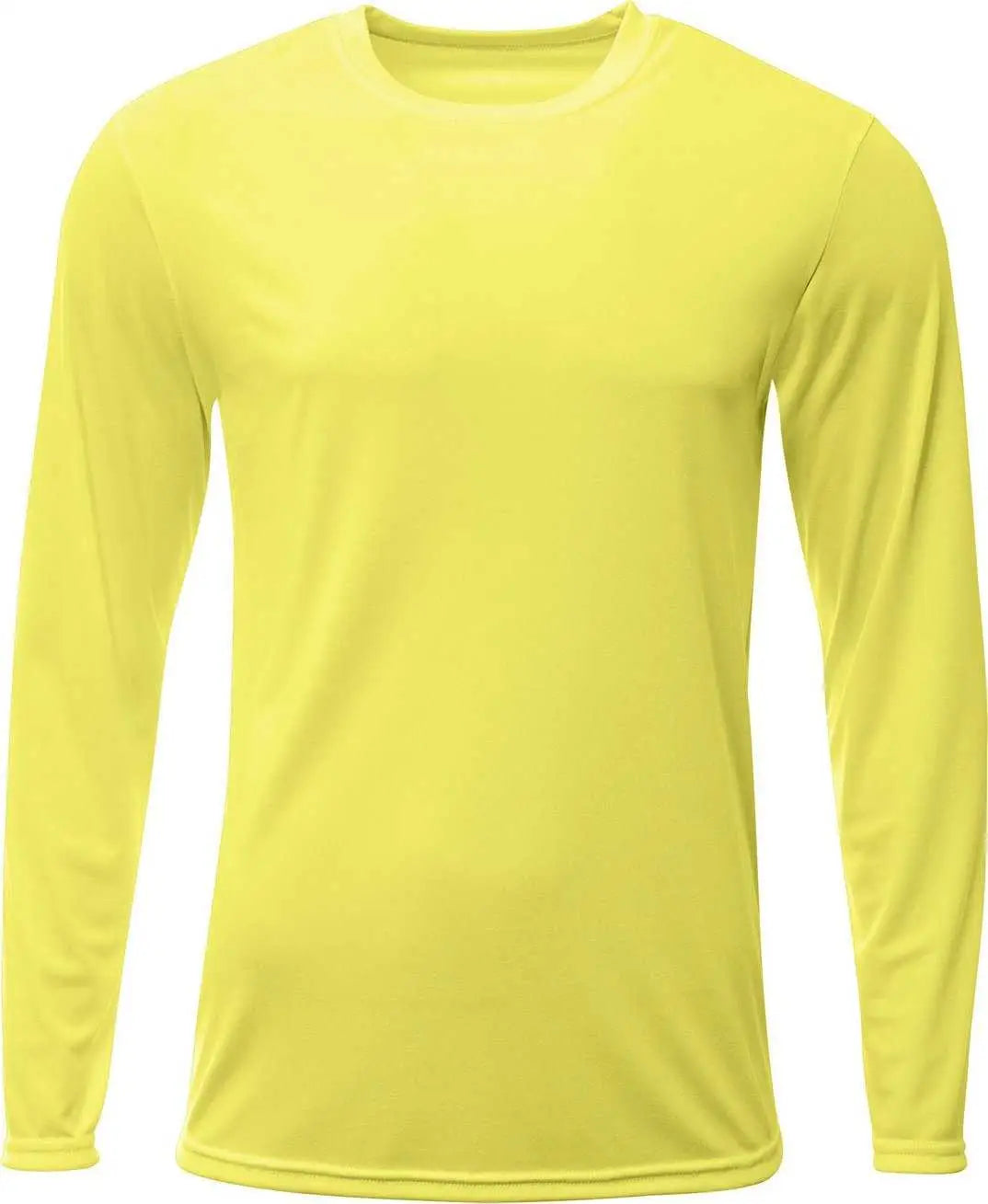 A4 Nb3425 Youth Long Sleeve Sprint T-shirt - Safety Yellow