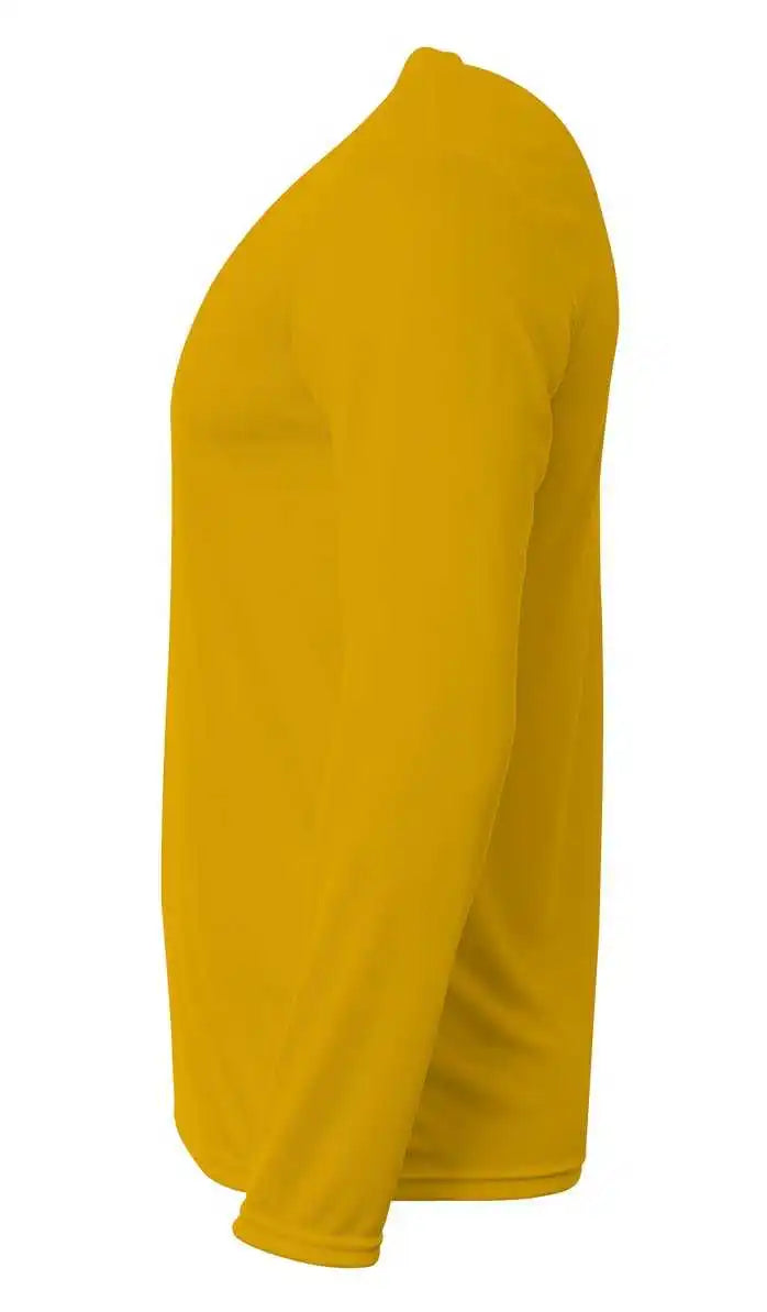 A4 Nb3425 Youth Sprint Long Sleeve Tee Gold