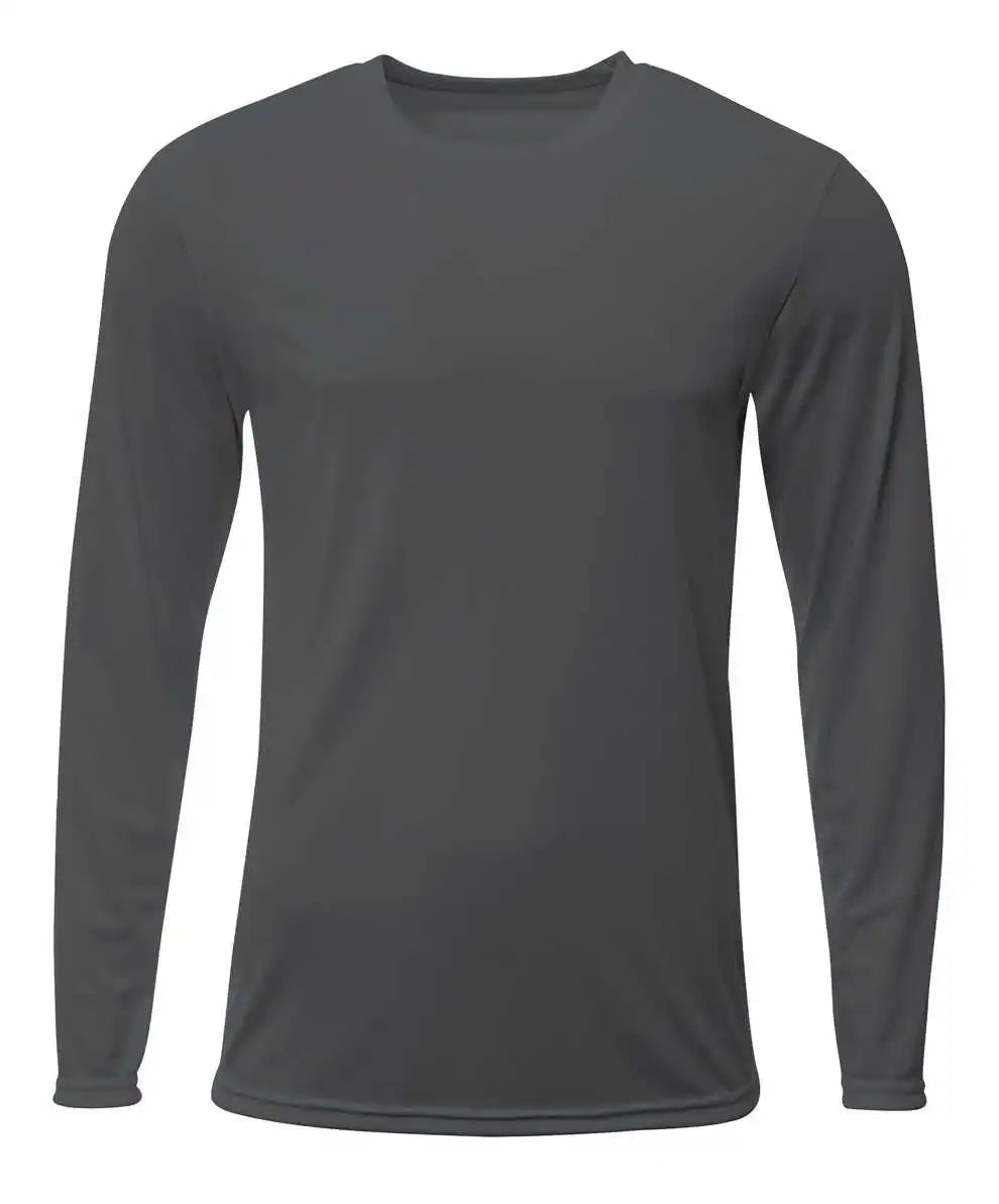 A4 Nb3425 Youth Sprint Long Sleeve Tee Graphite