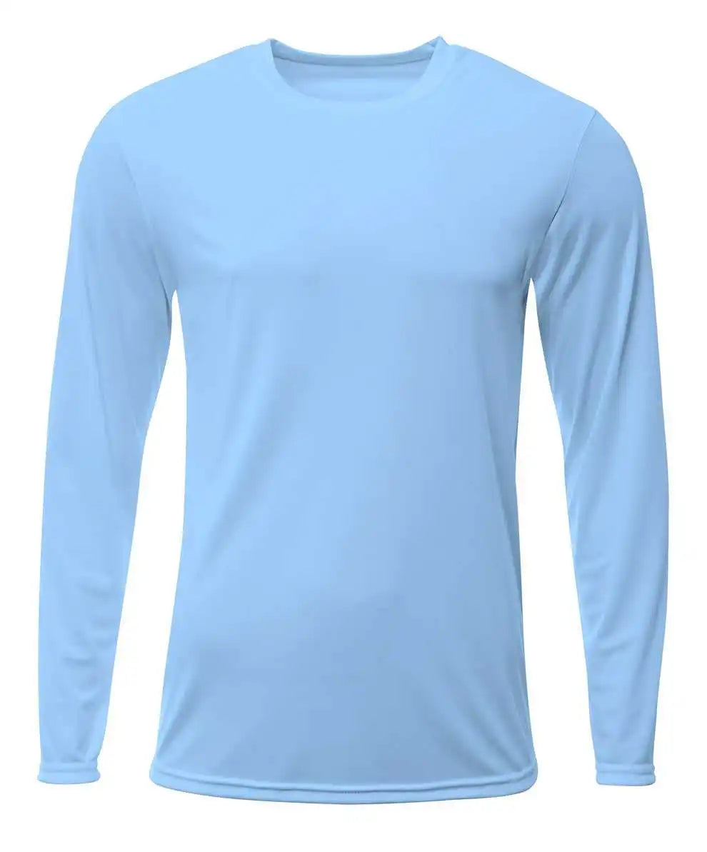 A4 Nb3425 Youth Sprint Long Sleeve Tee - Light Blue
