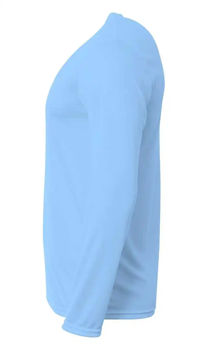 A4 Nb3425 Youth Sprint Long Sleeve Tee - Light Blue