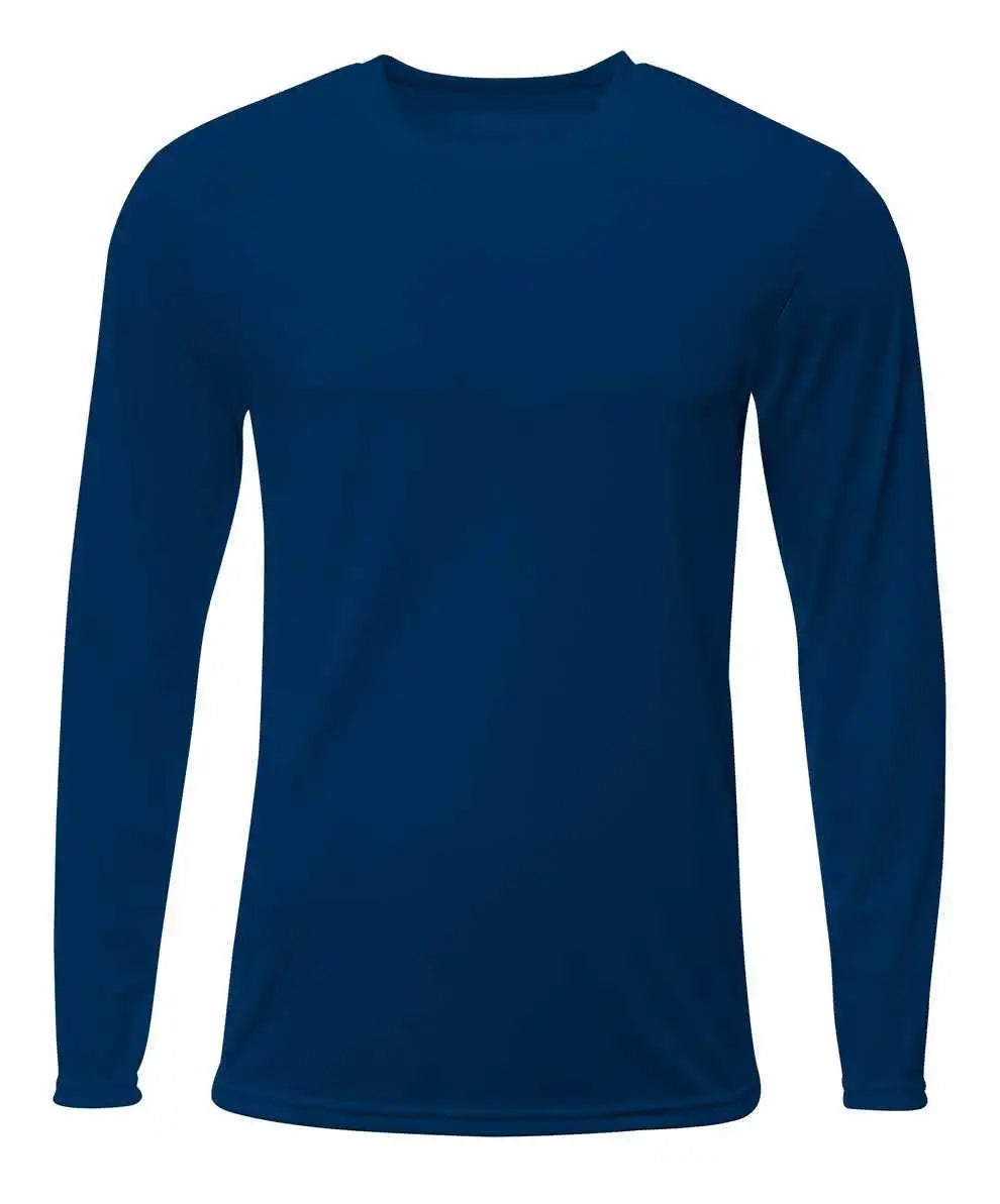 A4 Nb3425 Youth Sprint Long Sleeve Tee Navy