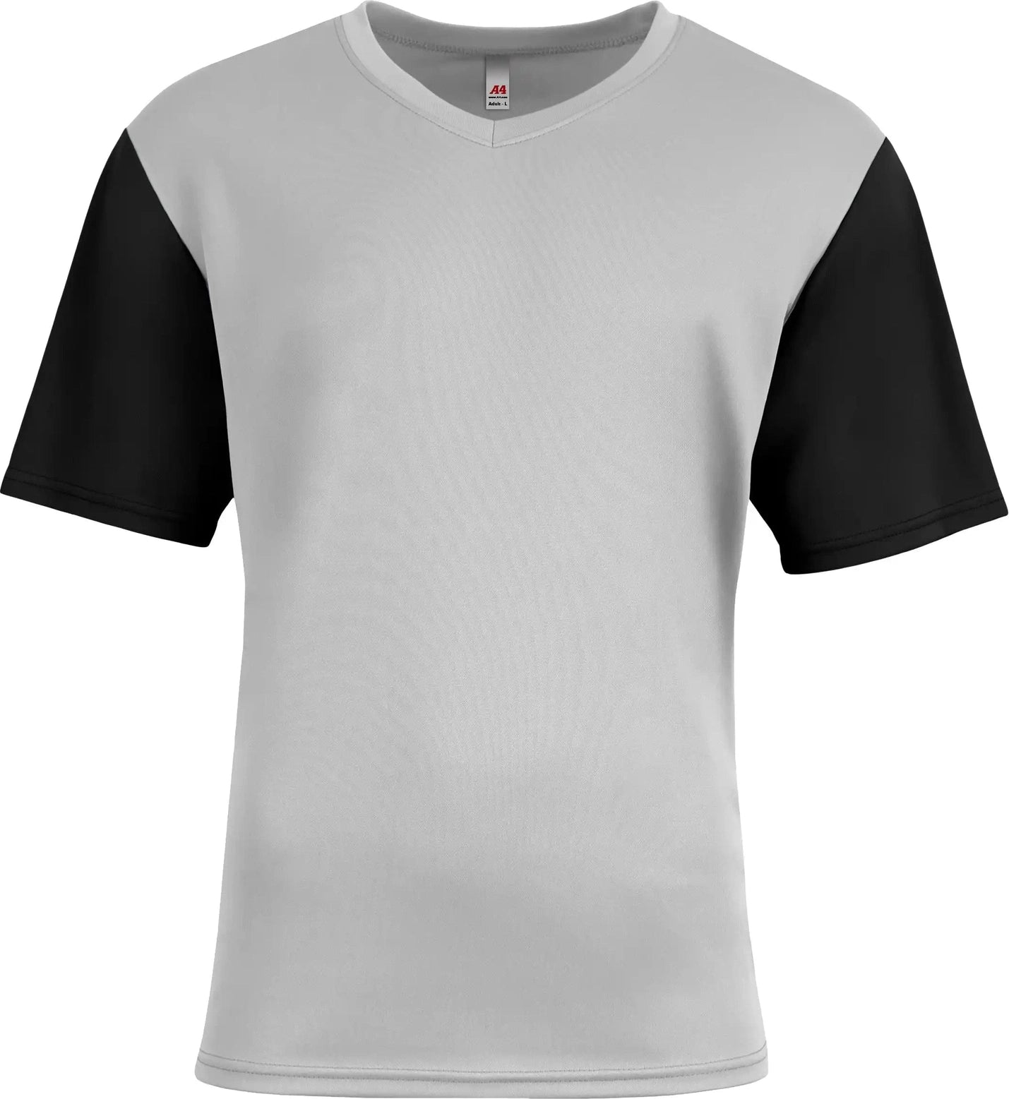 A4 Nb3541 Youth Sprint Color Block V-neck - Silver/black - Silver/black / Xs