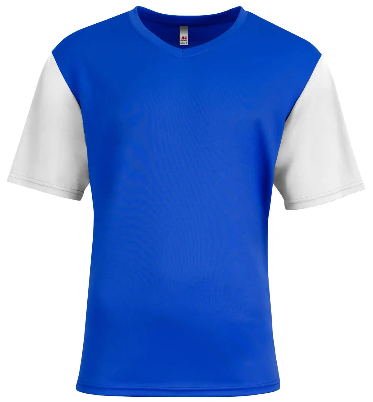 A4 Nb3541 Youth Sprint Color Block V-neck - White
