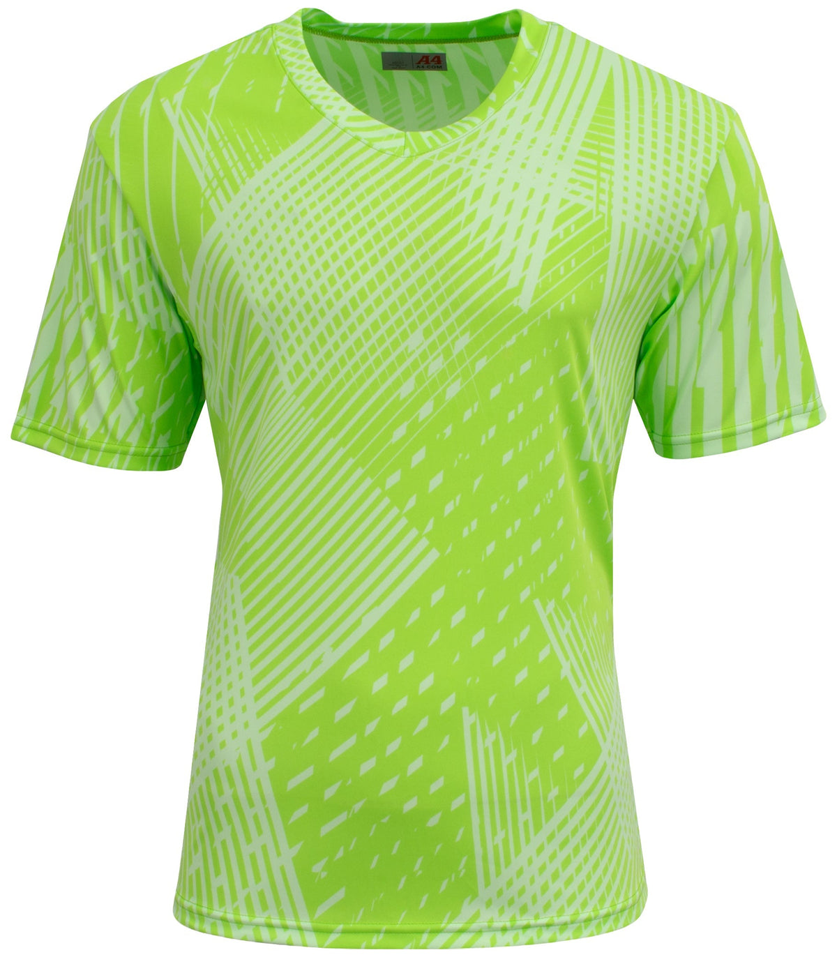A4 Nb3553 Youth Ricochet Soccer Jersey - Line Lt Lime - Green-lime Green-light / Xs