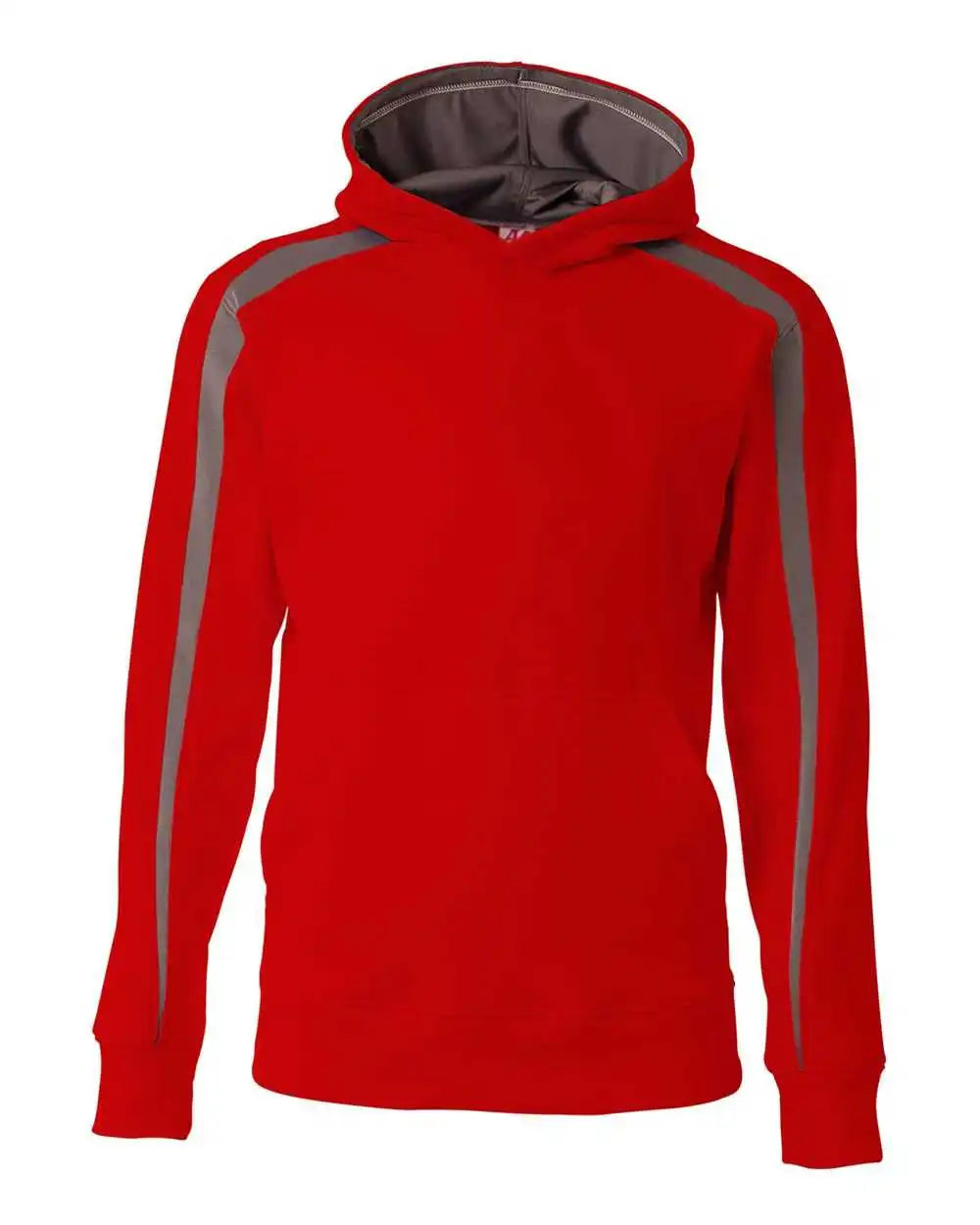 A4 Nb4004 Spartan Fleece Hoodie - Scarlet Graphite