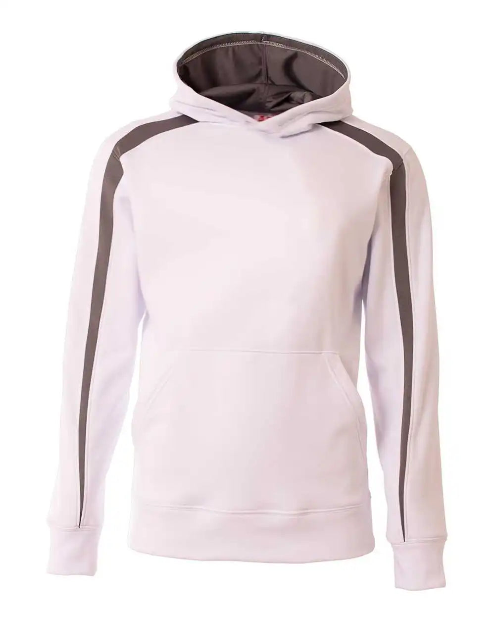 A4 Nb4004 Spartan Fleece Hoodie - White Graphite