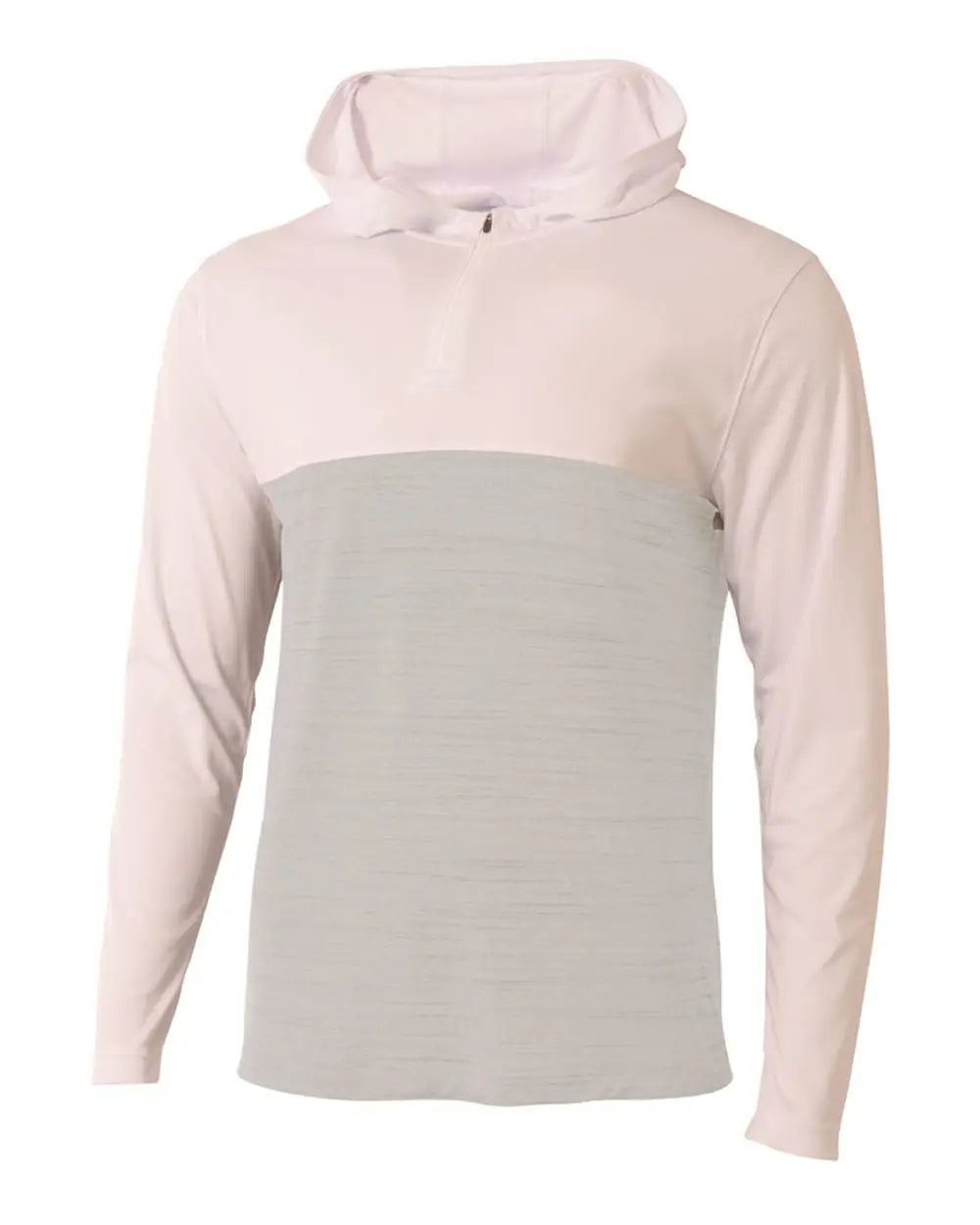 A4 Nb4013 Youth Slate Quarter Zip Hoodie - White