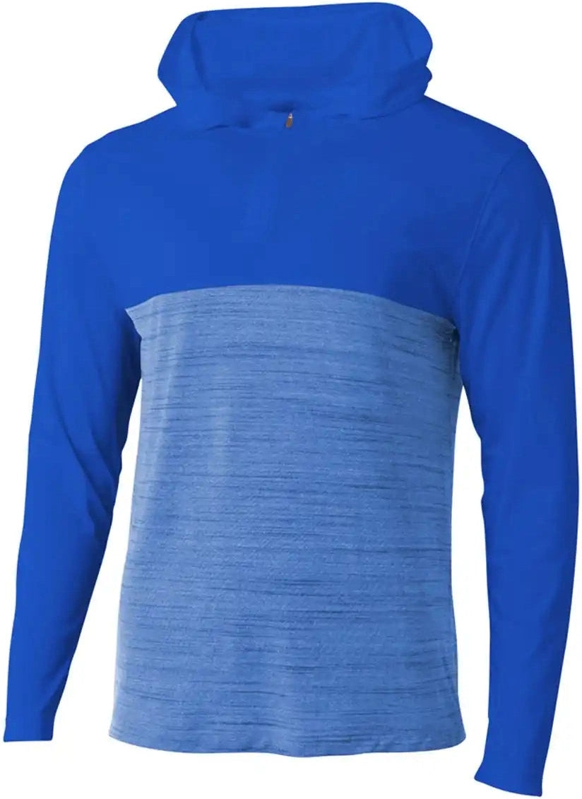A4 Nb4013 Youth Slate Quarter Zip - Royal - Royal / s