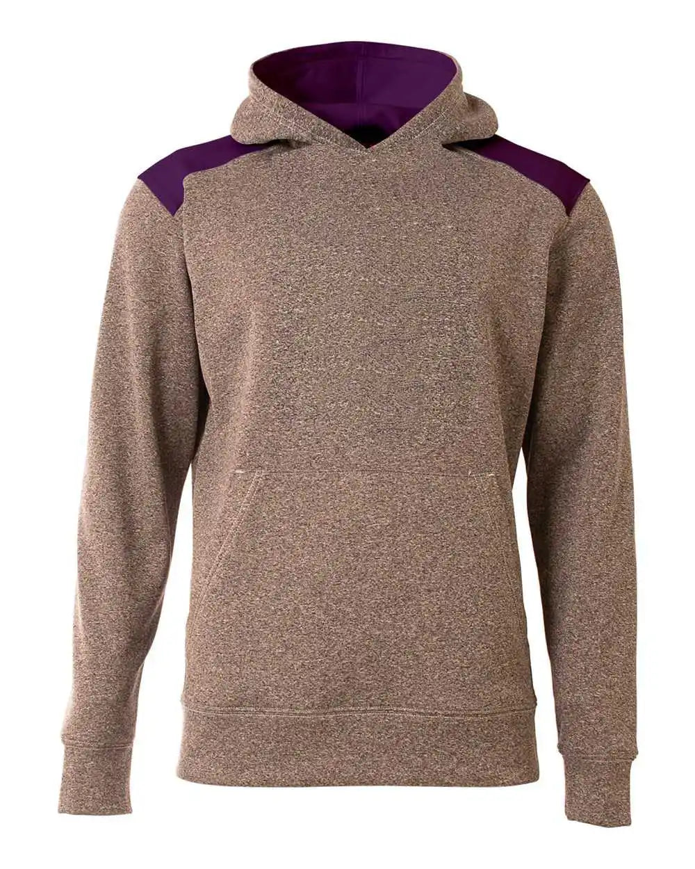 A4 Nb4093 Tourney Youth Fleece Hoodie - Heather Purple