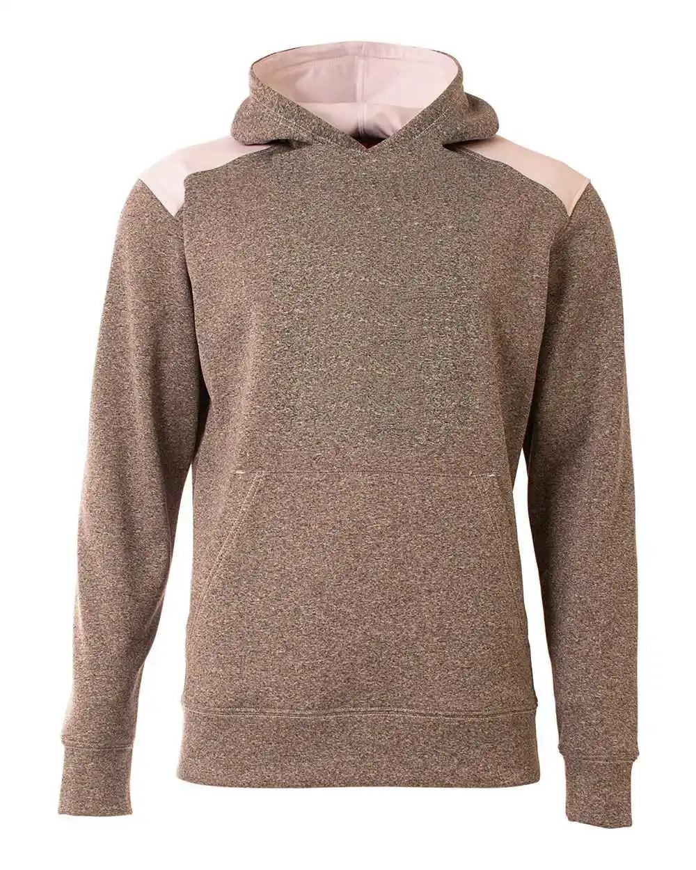 A4 Nb4093 Tourney Youth Fleece Hoodie - Heather White