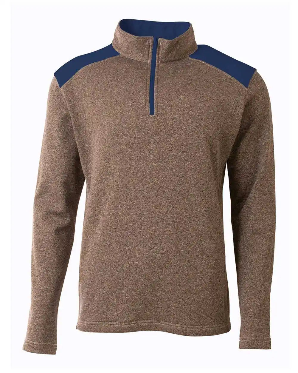 A4 Nb4094 Tourney Fleece Quarter Zip - Heather Navy