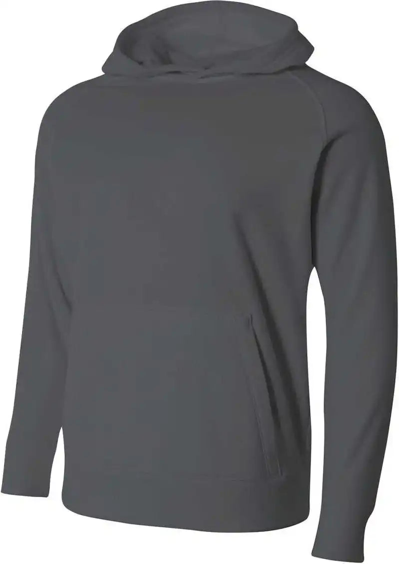 A4 Nb4237 Youth Solid Tech Fleece Hoodie Graphite