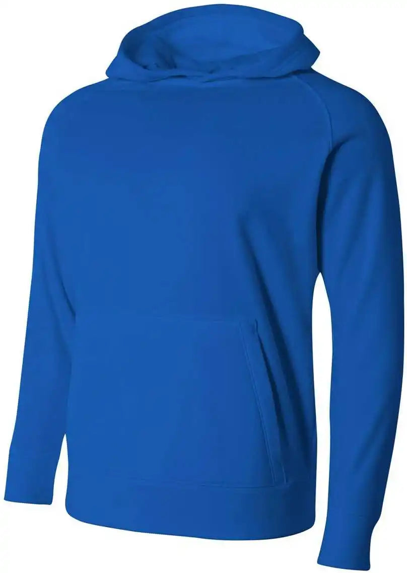 A4 Nb4237 Youth Solid Tech Fleece Hoodie - Royal