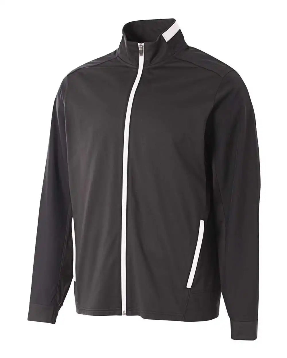 A4 Nb4261 League Youth Full Zip Jacket - Black White
