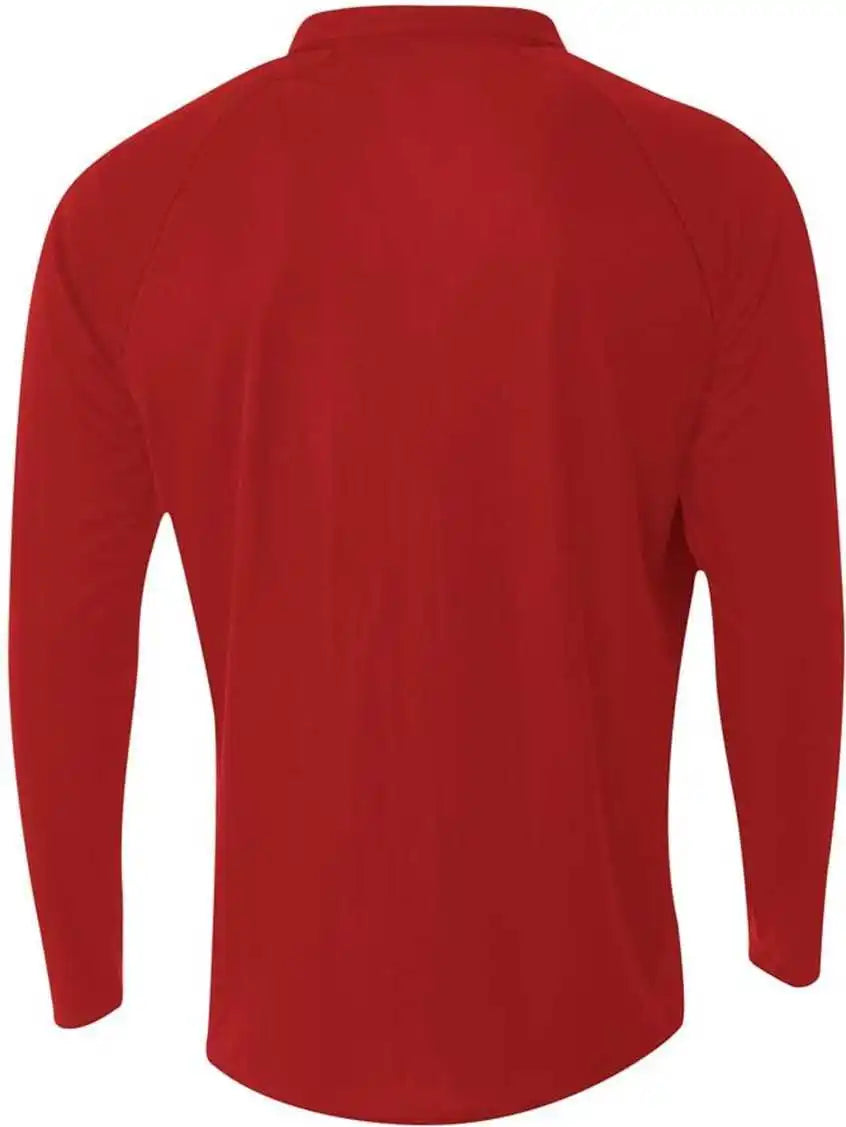 A4 Nb4268 Youth Daily 1/4 Zip - Scarlet