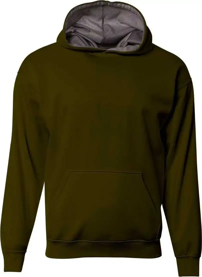 A4 Nb4279 Sprint Fleece Hoodie - Military Green Graphite